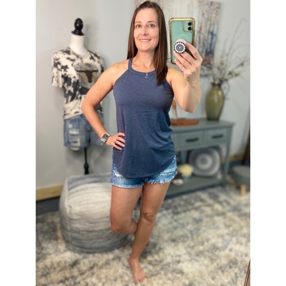 ❤️🔥Tri Rocker Tank Floaty Top Blue 2320 - Picture 8 of 11